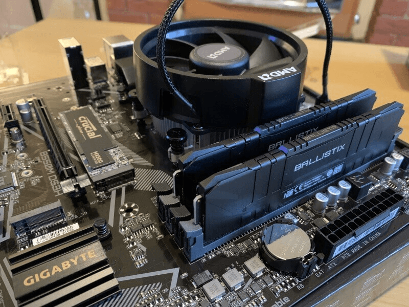 Motherboard With Stock Cooler